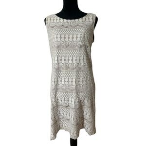 J Howard Boho Lace Overlay Dress Size 14